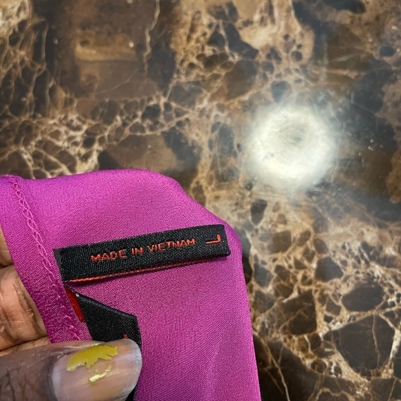 Sophia Vergara Fuchsia Sleeveless Tie Front Crop Blouse NWT - Picture 7 of 8